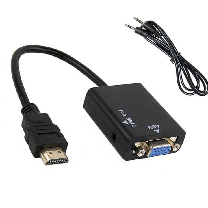 Tanio Adapter HDMI do VGA 1080P PS4 PC Audio TV… sklep