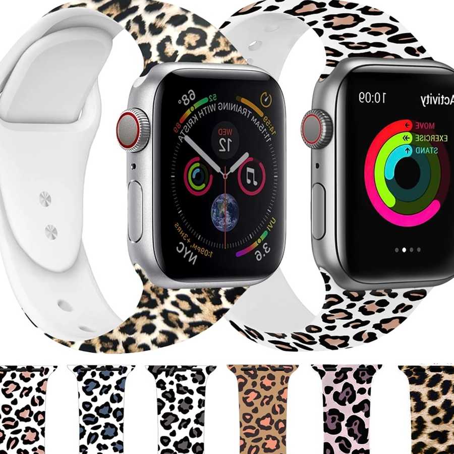 Tanie Pasek Leopard Silikonowy dla Apple Watch różne rozmiary i se… sklep