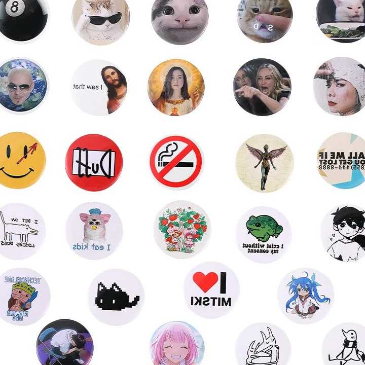 Tanie Okrągłe przypinki na klapę śliczne Manga emalia odznaki Anim… sklep