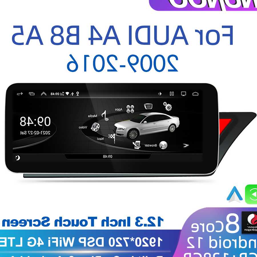 Tanie Android 12 Qualcomm CarPlay bezprzewodowy Auto dla Audi A4 B… sklep