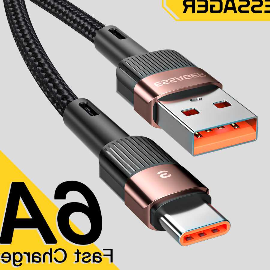 Tanie Essager 6A typ C kabel USB szybkie ładowanie dla Huawei P40 … sklep