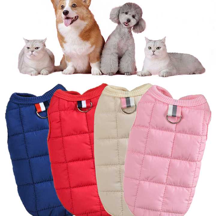 Opinie Nowe zimowe ciepłe ubrania dla psów wyściełane psy płaszcz k… sklep online