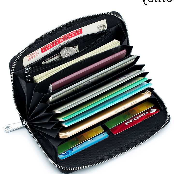 Tanie Gotówkowy portfel dla kobiet z zamekiem RFID dla iPhone 13 P…
