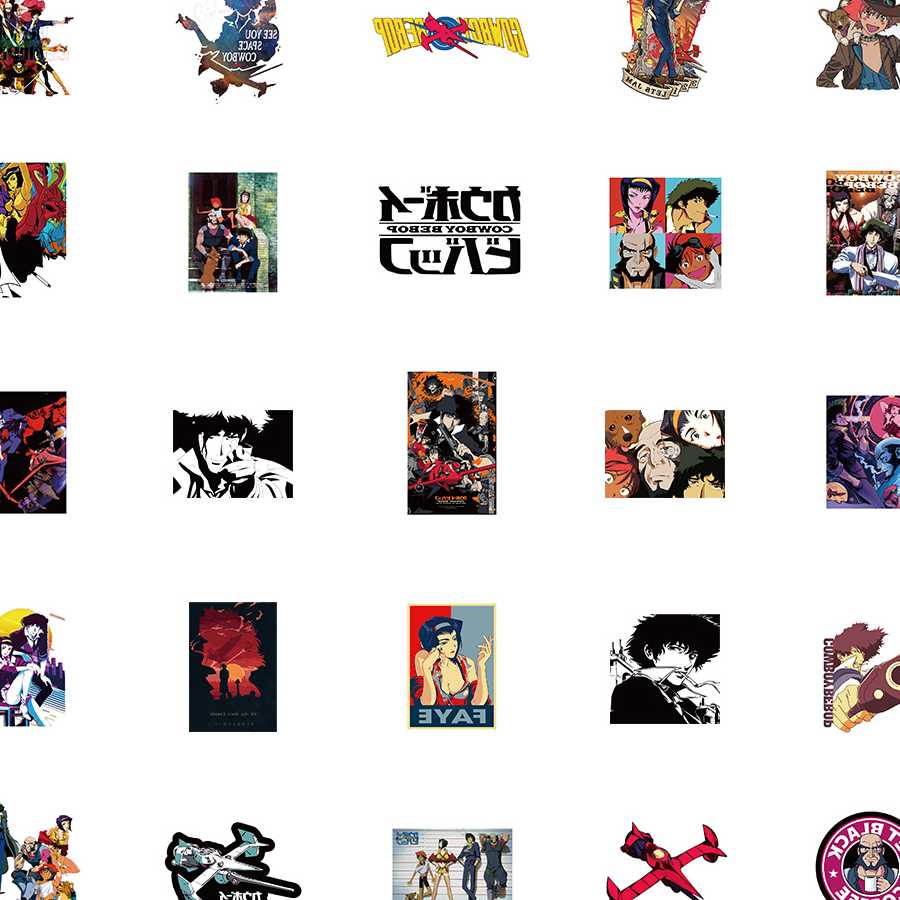 Opinie 10/50 sztuk Cowboy Bebop naklejki Anime Graffiti naklejki na… sklep online