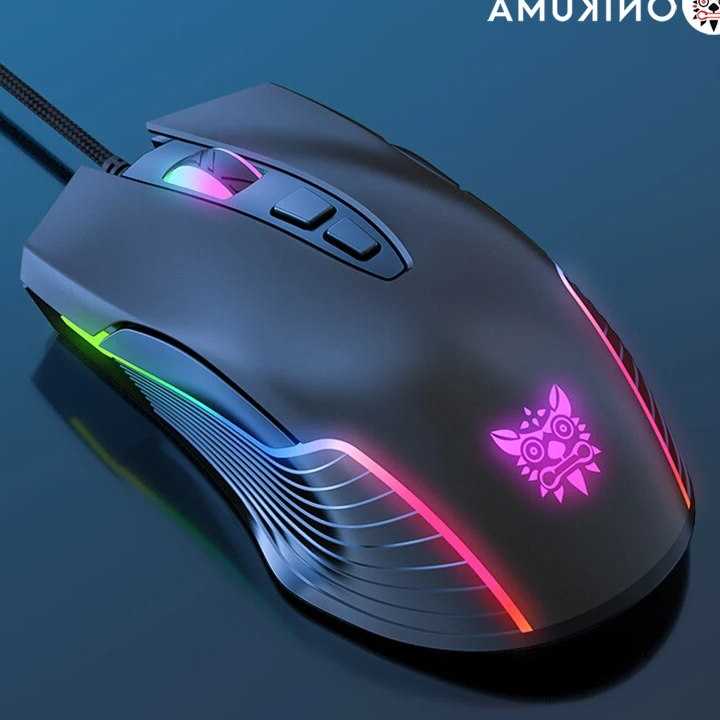 Tanie ONIKUMA Mysz do gier 6 poziomów 6400 DPI 7 przyciski RGB erg…
