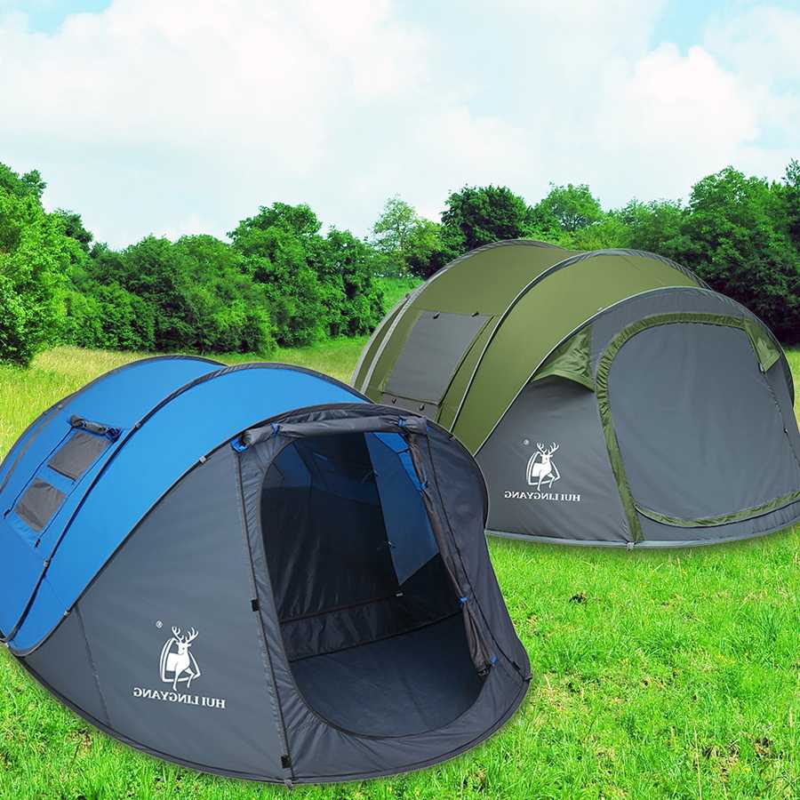 Tanio Outdoor Throw Pop Up Tent 4-6 Person Outdoor Automatic Tents… sklep
