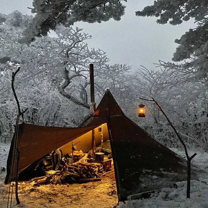 Tanio Piramidowy namiot indiański na zewnątrz - dwuwarstwowy, zimo… sklep