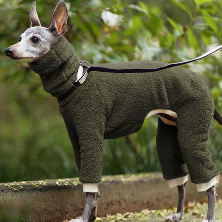 Tanie Zimowa bluza dla psa z wysokim kołnierzem - Gruba, pluszowa …