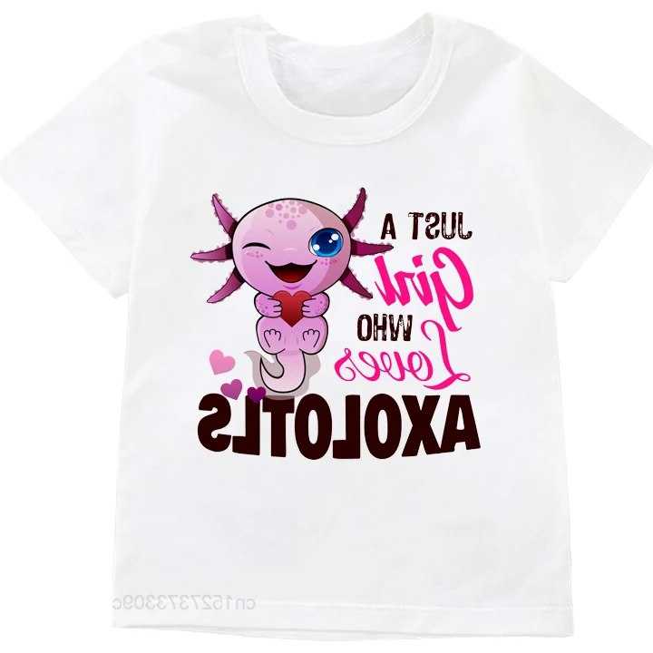 Tanie Różowa tylko dziewczyna, która kocha Axolotls drukuj dziecię…