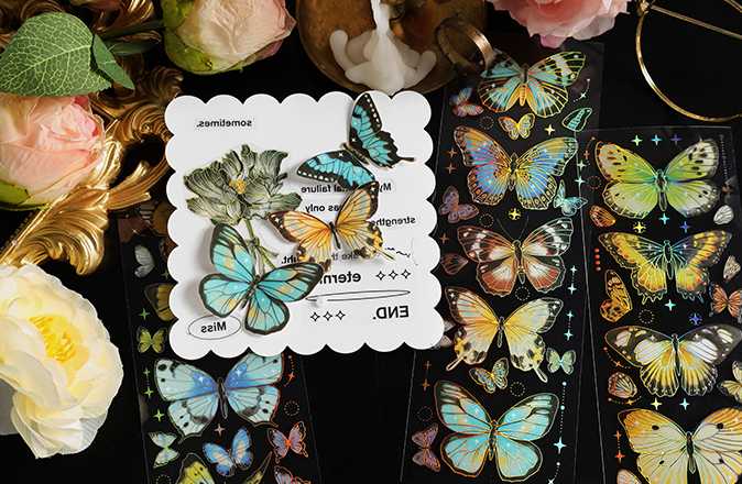 Opinie 3 sztuk roślin kwiat motyl płaskie naklejki estetyczne dzien… sklep online