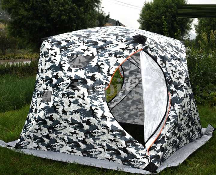 Zimowy namiot wędkarski z 3-warstwową zagęszczoną bawełną i …